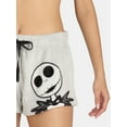 thumbnail image 5 of Nightmare Before Christmas Women’s Velour Pajama Shorts, 2-Pack, Sizes XS-3X, 5 of 5