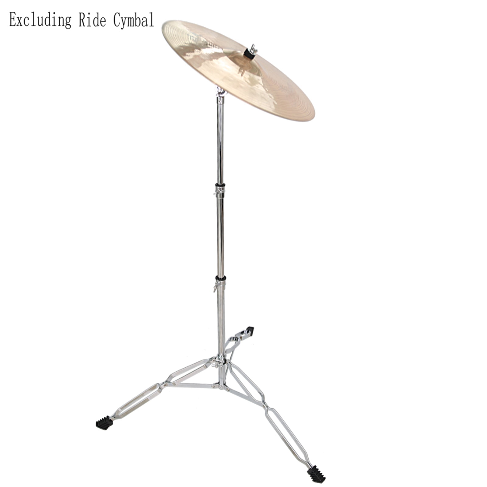 Straight Cymbal Stand Drum Hardware Percussion Mount Holder Gear Set, Silver