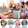 thumbnail image 3 of Posdutti Ice Maker Machine for Countertop, Bullet-Shaped Ice Cubes Ready in 8 Mins, 26Lbs/24H Portable Electric Ice Maker w/Basket & Scoop, Self-Cleaning Function, Perfect for Home, 3 of 7