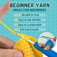 thumbnail image 5 of Tikeitoo Glow in The Dark Yarn for Crocheting and Knitting- Yarn for Beginners with Easy-to-See Stitches; Worsted-Weight Medium #4; Beginners Crochet Kit, 5 of 8