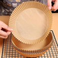 thumbnail image 4 of 100pcs Air Fryer Disposable Paper Liner Non-stick Baking Parchment Paper Liners, 4 of 5