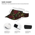 thumbnail image 2 of ZICANCN Visières de Soleil pour Femmes et Hommes, Chapeaux de Plage avec Roses Rouges Abstraites et Fleurs, Chapeau de Sport pour Golf Tennis Course, 2 of 6