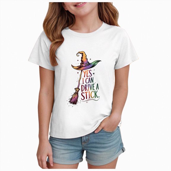 boobe T Shirt Girls Funny Halloween Graphic Tee Casual Letter Print Fall Tops
