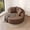 Brown, variant on 50" Oversized Lounge Chair Round Cloud Deep Seat Accent Chair Plush Corduroy Boneless Sofa Chair, Small Couch for Living Room Bedroom, No Assembly Required (Gray Couch)