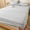 Gray-Free Size/GY, variant on Quilted Waterproof Mattress Protector Cooling Ice Silk Bed Cover Breathable Zippered Encasement for Bedroom 59x78in