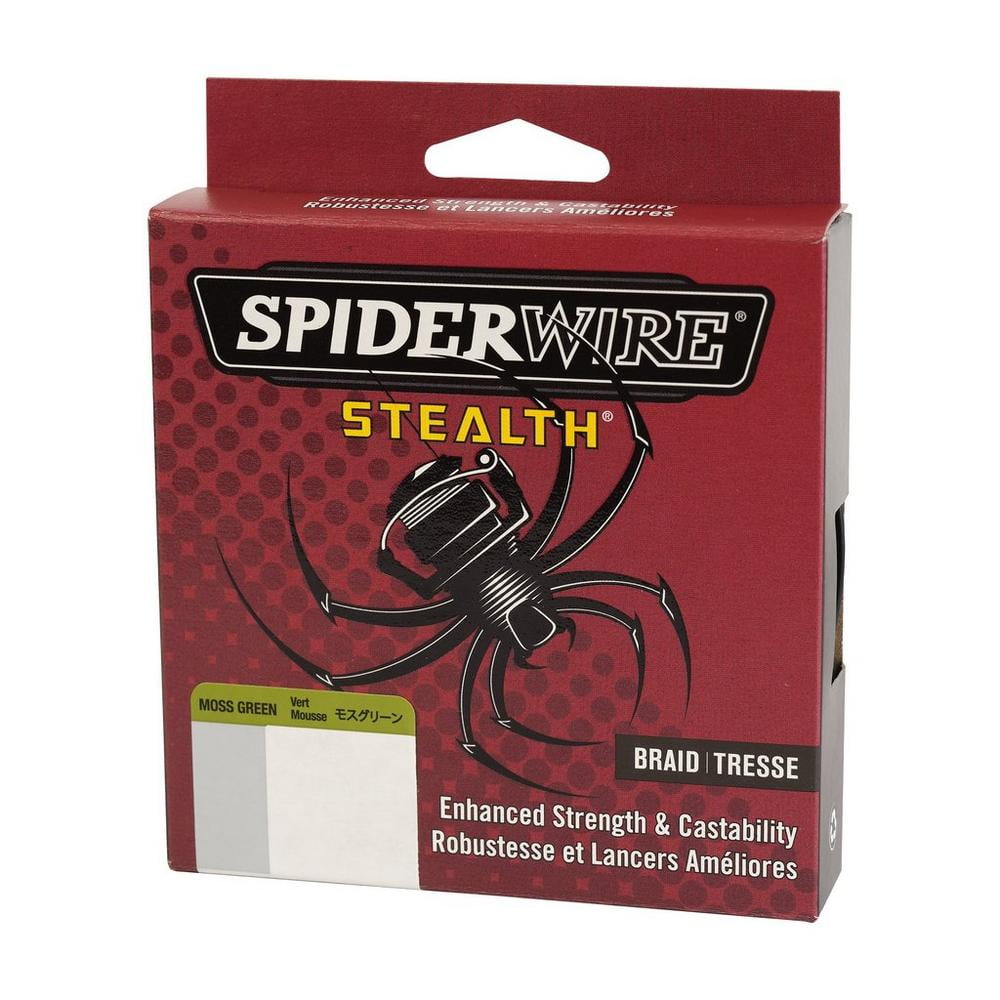 SpiderWire Stealth® Braid Fishing Line, Moss Green, 30 lb Test Strength, 300 yd