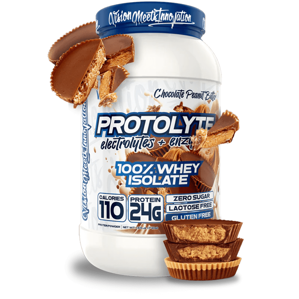 VMI Sports | Protolyte Whey Isolate Protein Powder | Low-Calorie for Weight Loss and Muscle Gain | Non-GMO 1.6 lb (Chocolate Peanut Butter)
