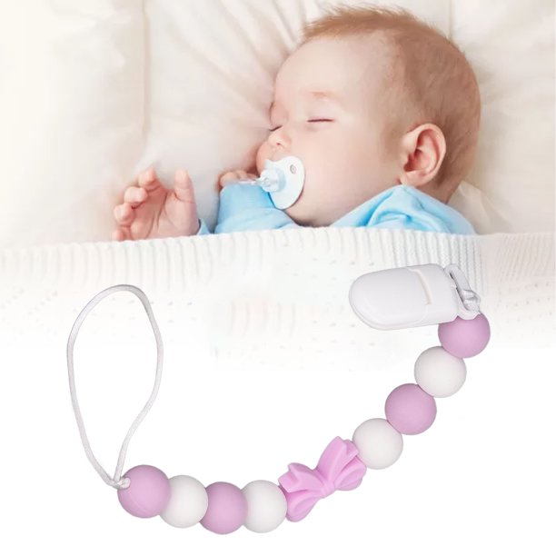 Cadena para dentición de bebé juguete de dentición de bebé moderno masticable con pajarita para niños para el hogar ANGGREK Otros