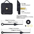 thumbnail image 2 of Long Shaft Clock Movement, 4/5 Inch Maximum Dial Thickness, 1-1/5 Inch Total Shaft Length, 2 of 5