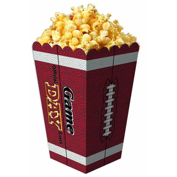 Football Party Popcorn Containers, 12ct