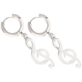 thumbnail image 3 of 1 Pair Musical Symbol Dangle Earrings Cool Hip Hop Earrings Men Ear Jewelries, 3 of 6