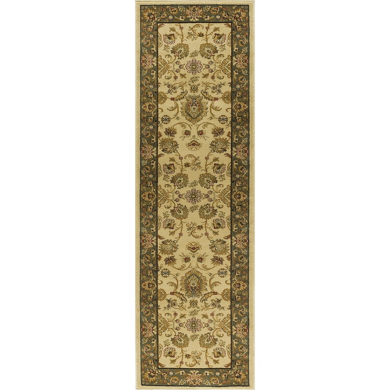 2x8 Contemporary Ivory Runner Rugs for Hallway  Indoor Entry, Entryway,  Walkway or Kitchen Rug 2'3'' x 7'7'' 