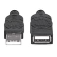 thumbnail image 2 of Cable Extensión USB 2.0 Manhattan Negro 1 Metro, 2 of 3