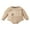 Khaki, variant on Bagilaanoe Newborn Baby Boy Girl Oversized Romper Sweatshirt Long Sleeve Bodysuits Letter Embroidery Pullover 3M 6M 12M 18M Infant Casual Tee Tops