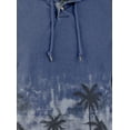 thumbnail image 4 of Tommy Bahama Men's Palm Flurry Baja Stretch Pullover Hoodie Medium Indigo, 4 of 4
