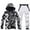 White, variant on Mens Ski Jacket and Pant Set Waterproof Ski Outfits for Men Snowboarding Jacket Winter Warm Mens Snow Suit