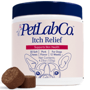 PetLab Co. Itch Relief Chews For Dogs - For Dry, Occasionally Itchy Skin and Coats - Omega 3 & 6. 30 ct