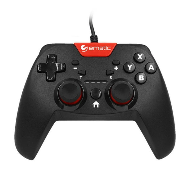 Ematic Nintendo Switch Wired Controller, Black + Red - NSWC012W ...