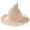 Beige, variant on Vintage Pointed Witch Hat, Wide Brim Wizard Cap, Gothic Party Renaissance Fair Headwear