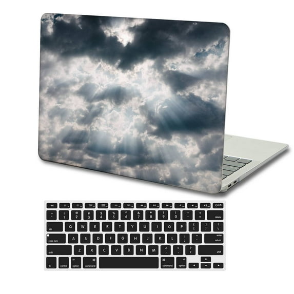 KSK KAISHEK Hard Shell Cover Compatible MacBook Pro 14" 2021/2022/2023 M2 A2779 A2442 M1 + Black Keyboard Cover, Flower 1147