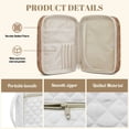 thumbnail image 6 of Yuyamidu Cross Bible Bags for Women Brown Quilted Bible Cover with Handle Lightweight Bible Carrying Case with Bookmarks Bible Tabs for Bible Study Supplies, 6 of 8