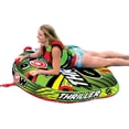 thumbnail image 4 of 15" Green and Black Water Sports Inflatable Trinity Towable Raft 1 Rider, 4 of 5