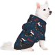 thumbnail image 2 of Fotbe Christmas Dachshund Sudadera con Estampado para Perros Pequeños – Suéter con Capucha para Mascotas, Tela Suave de Forro Polar con Bolsillo-X-Small, 2 of 7
