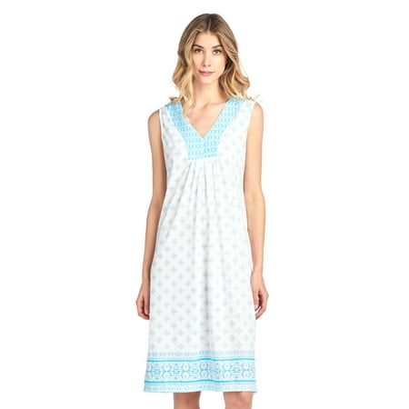 

Casual Nights Women s Fancy Lace Floral Sleeveless Nightgown