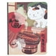 thumbnail image 1 of La libreta del cuaderno del estilo del gato de la cubierta de la pintura de la mano hermosa de Notebook aumentó durabilidad Jadeshay A, 1 of 8