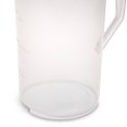 thumbnail image 3 of Stérilite 1-Gallon Rond Pichet en Plastique et Bec Verseur, Transparent W / Couvercle de Couleur (18 Pack), 3 of 5