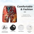 thumbnail image 5 of Lsque Mens Swim Trunks Space Skeleton Art Pattern - Bathing Suit Compression Liner - Beach Swim Shorts Swimwear - (S-3XL) - Stretch Quick Dry -, 5 of 9