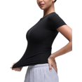 thumbnail image 3 of Remera CRZ YOGA Softembrace Cuello Alto Negra XL, 3 of 7