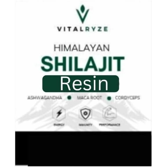 VITALRYZE Pure Himalayan Shilajit Resin 50g – Authentic Himalayan Mineral-Rich Resin with Fulvic Acid for Natural Energy, Stamina, Endurance & Recovery – Vegan, Additive-Free Shilajit