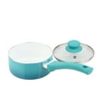Mainstays Ceramic Nonstick 12 Piece Cookware Set, Teal Ombre - image 3 of 8
