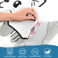thumbnail image 3 of Yayeee Kitchen Curtains Tier Pair Light Filtering 27"x36" Rod Pocket Short Cafe Window Panel, Gray Cute Cat, 3 of 7