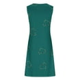 thumbnail image 5 of Ayolanni Knee-Length Women Dresses Plus Graphic Green V-Neck Sleeveless Dresses Evening Dresses for Women 2025 2x, 5 of 5