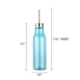 thumbnail image 2 of Mainstays 20oz Plastic Water Bottle with Stainless Steel Screw on Lid Blue, 2 of 11