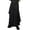 A-Black1074, variant on Wrap Skirt Layer Wide Leg Pants for Men Tie Waist City Street Long Trousers