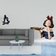thumbnail image 2 of Figura de escritorio, escultura de pensador, figura de niña de resina, soporte para llaves, bandeja, adorno minimalista con bandeja de almacenamiento,, 2 of 8