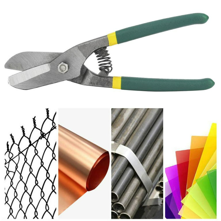 Iron Cutting Scissors,10in Iron Sheet Scissors, Heavy Duty Industrial  Chromium-Molybdenum Steel Cutter,Metal Sheet Shears Hand Tool Cutter