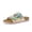 Multi, variant on Lily Girl Toddler Sandals with Adjustable Gold Tone Star Buckles and Cushioned Cork Footbed Slip On Girls Slides for Kids