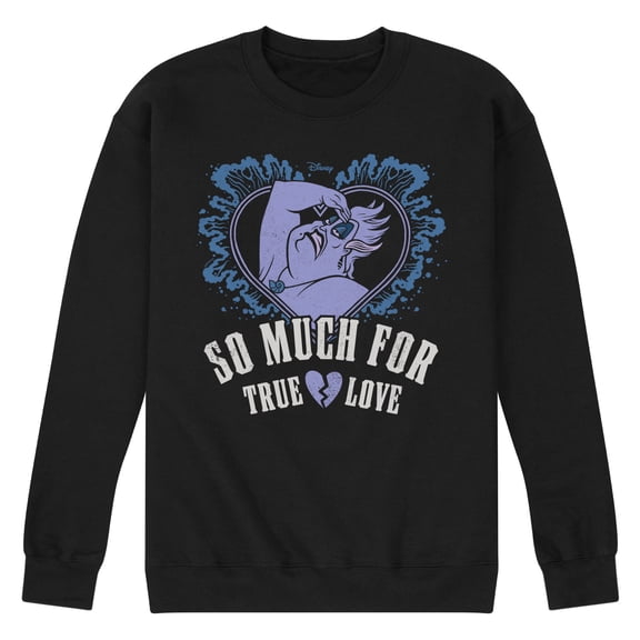 Disney Villains - Ursula So Much For True Love  - Men's Crew Neck Fleece Pullover