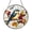 Acrylic 3.5 Inch, variant on Bird with Berry Branch Stained Glass Style Acrylic Window Suncatcher Decor, Decorative Hanging Panel Ornament for Nature Window Art and Botanical Home Decoration
