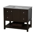 thumbnail image 2 of Lakeshore 42" Bathroom Vanity with Chocolate Cabinet and Engineered Carrara Top, 2 of 5
