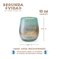 thumbnail image 4 of Twine Living Playa Bonita Wine Glasses for Birthday, Wedding, 13oz Set of 2, 4 of 7