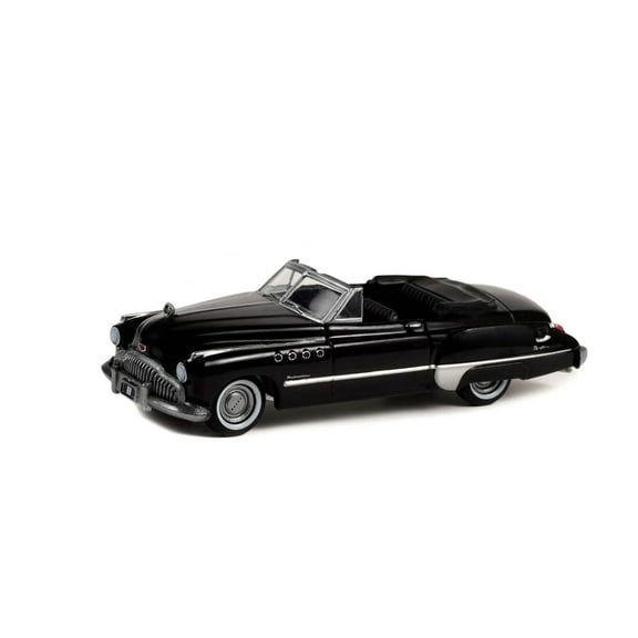 1949 Buick Roadmaster Convertible, Black - Greenlight 28110A/48 - 1/64 Scale Diecast Model Car