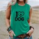 thumbnail image 2 of Verano mujer moda cuello redondo impreso sin mangas casual camisetas sin mangas Fridja gh5262, 2 of 5
