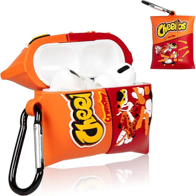 Cheet Chips Airpods Pro Case, Cute Cartoon Fun 3D Kids Girls Teen Boys, Kawaii Food Styled Silicone Character, Protective and Stylish