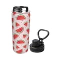 thumbnail image 2 of Fotbe Watermelon Pattern 18 Oz Sports Insulated Kettle Vacuum Cup Stainless Steel Travel Mug Cup Thermal Flask,Insulated Kettle for Cycling Gym Basketball Outdoor, 2 of 7