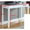 thumbnail image 4 of Gracelyn White Wood Contemporary Writing Desk with Storage Drawer, 4 of 4